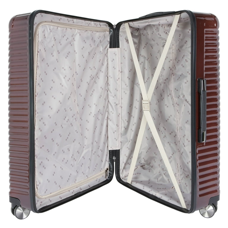 Ecotech Veer 28-inch Hardside Spinner Luggage, Chocolate, Durable