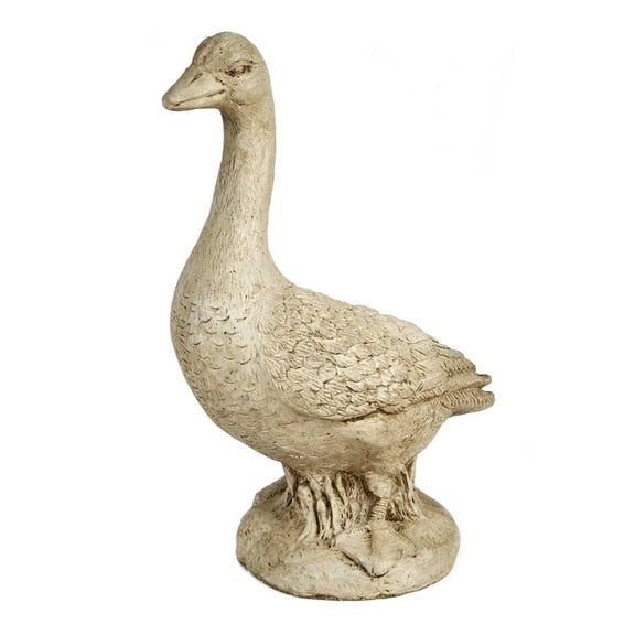 Solid Rock Stoneworks Momma Goose Concrete Statue, 19" Tall, Buff Color