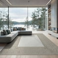 thumbnail image 2 of ODIKA 8'x10' Washable Area Rug Geometric Border With Interlocking Maze And Modern Trellis Motif Greek Key for Dining Room, Large Office, Lounge, Non-Slip Chair-Friendly Mat, 2 of 7