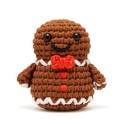 The Woobles Beginner Crochet Amigurumi Kit – Ted the Gingerbread Man, Learn to Crochet Holiday Craft Kit for Adults and Kids