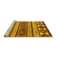 thumbnail image 2 of Ahgly Company Machine Washable Indoor Rectangle Oriental Yellow Modern Area Rugs, 3' x 5', 2 of 4