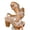 Khaki, variant on Tbopshirt Womens Heeled Sandals with Arch Support Block Heel Open Toe Summer Casual for Wedding Party