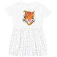 thumbnail image 3 of Inktastic Tiger Head Girls Toddler Dress, 3 of 5