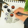 thumbnail image 2 of Miangastore 25Pcs Small Pencil Eraser Football Basketball Rugby Eraser Decorative Eraser Decor Kids Gift (Mixed Style), 2 of 9