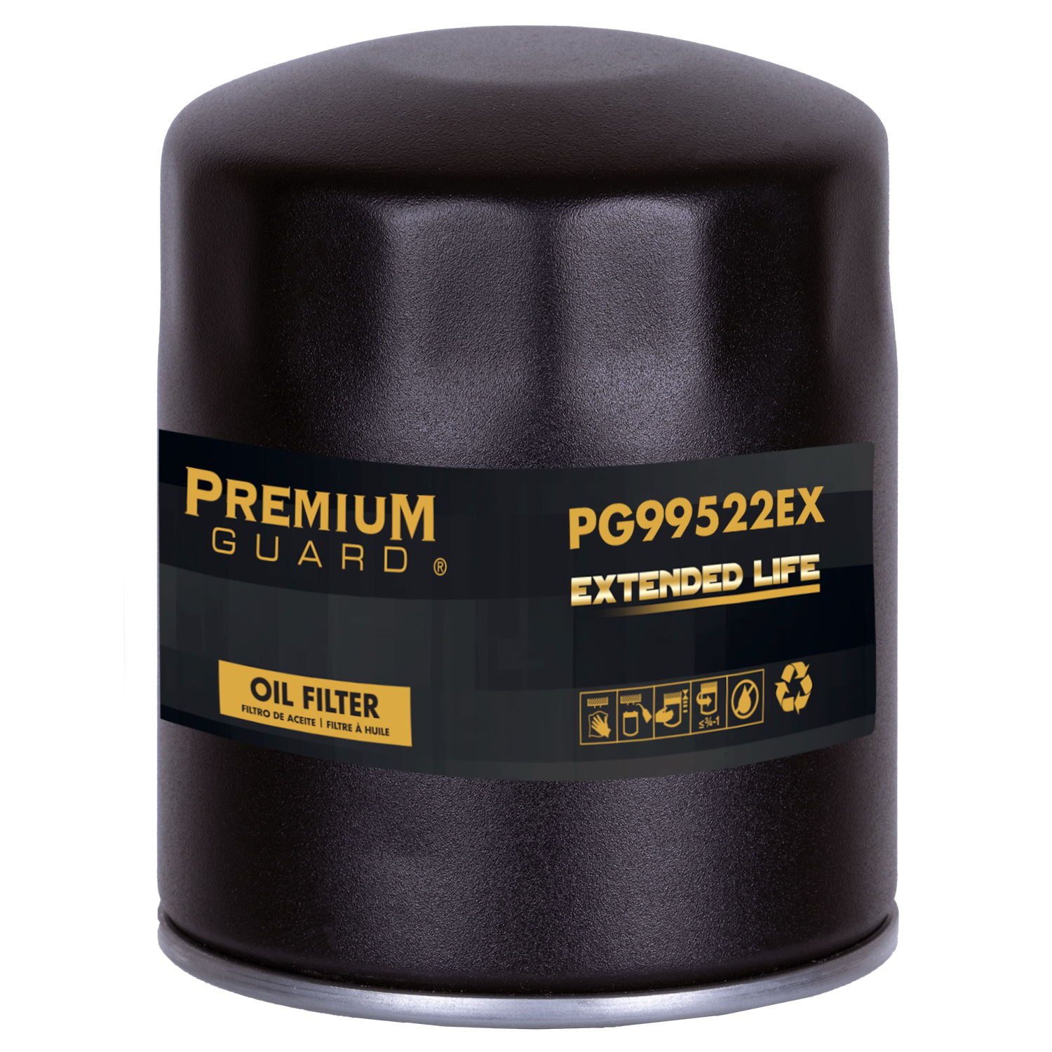 PG99522EX Extended Life Oil Filter up to 10,000 Miles | Fits 2020-22 Chevrolet Silverado 2500 HD, 3500 HD, 4500 HD, 5500 HD, 6500 HD, 2020-22 GMC Sierra 2500 HD, 3500 HD, 2019-21 International CV515 - image 2 of 5