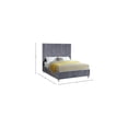 thumbnail image 6 of Coastal Charm Modern , Contemporary Velvet Upholstered Bed with Deep Channel Tufting and Custom Acrylic Legs, 6 of 6