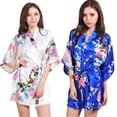 thumbnail image 4 of AJZIOJIRO Women's Summer Sleeveless Bathrobe Soft Pajama Robe Nightgowns Nightwear Satin Nightdress Sleepwear M-4XL, 4 of 9