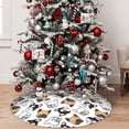 thumbnail image 5 of Sikiie French Bulldog3 30-48 inches {designName} Print Christmas Tree Skirt Snowman Xmas Tree Skirt with Edge Christmas Decorations for Holiday Party48", 5 of 7