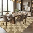 thumbnail image 5 of Garvee 8'x10' Checkered Area Rug Soft Plaid Carpet, Washable Non Slip Indoor Floor Mats for Living Room Bedroom Home Office, Linen, 5 of 9