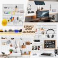 thumbnail image 4 of Organizador de pared Peg Board AKTOP, paquete de 4 con 13 accesorios, 4 of 8