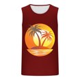 thumbnail image 4 of Blczomt Men's Tank Tops Sleeveless Gym Tees Beach Muscle Workout Red Graphic Mens Clohting, 4 of 4