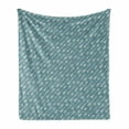 thumbnail image 1 of Arrow Soft Flannel Fleece Throw Blanket, Retro Arrows Illustration in Vintage Colors Elements, Cozy Plush for Indoor and Outdoor Use, 50" x 60", Turquoise Beige, by Ambesonne, 1 of 6
