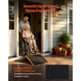 thumbnail image 2 of VEVOR Threshold Ramp for Doorways, 26.4 x 31.9 in, Platform Aluminum Wheelchair Ramp with Adjustable Height, Non-Slip Door Threshold Ramps, 400 lbs Load Capacity, 2 of 9