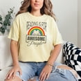 thumbnail image 2 of Reading Is For Awesome People Rainbow, Butter Comfort Colors T-Shirt, 2XL, 2 of 3