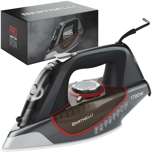 Plancha de vapor Bartnelli Pro Luxury de 1700 W con apagado automático de 3 vías