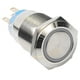 thumbnail image 4 of Interruptor de botón pulsador momentáneo Gloria 12V IP65 250V 5A color azul orificio de montaje 19 mm, 4 of 7