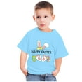 thumbnail image 2 of Haut à Manches Courtes Imprimé Ufs de Pâques Nain Mode pour Enfants Garçons Filles Col Rond, 2 of 4