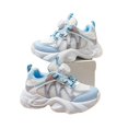 thumbnail image 6 of Kids Sneakers, Girls Running Shoes, Kids Chunky Sneakers for Boys & Girls - Lightweight Breathable Mesh Shoes With Hook & Loop and Lace Up, for Toddler & Little Kid, Blue US-3Y/EU-32, 6 of 6