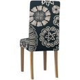 thumbnail image 4 of ABPHQTO Funda protectora para silla elástica con flores abstractas, funda protectora para comedor, Hotel, boda, fiesta, juego de 4, 4 of 4