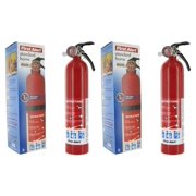 Angle View: First Alert HOME1 ABC 2.5 Pound Rechargeable Fire Extinguisher 2 Pack