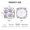 thumbnail image 6 of Balery Violets Flowers Stretch Couch Cushion Covers, Individual Sofa Cushion Covers, Soft Chair Sofa Seat Cushion Slipcover with Elastic Bottom Milk Silk-16.9in, 6 of 9