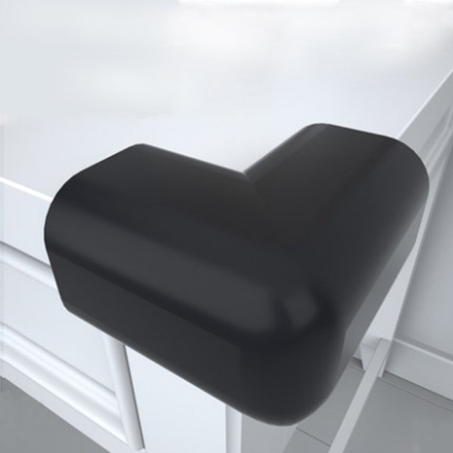 Protectores de esquina de goma - Cojín grande para máxima protección del bebé - Protector de esquina de mesa - con adhesivo de doble cara JAMW Sencillez
