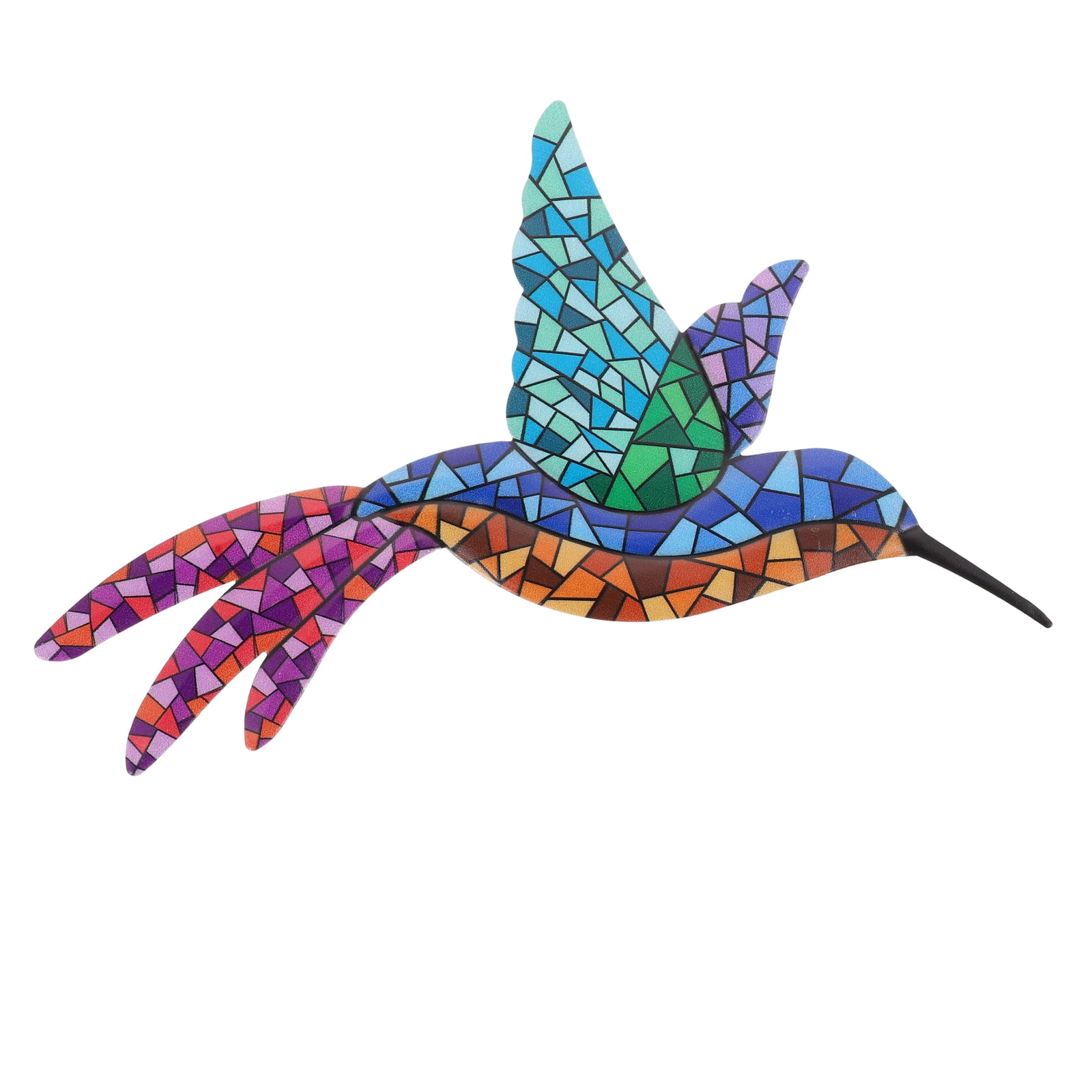Frcolor Wall Hummingbird Art Sculpture Bird Metal Outdoor Iron Garden