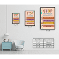 thumbnail image 6 of LOLUIS Stop Technique Poster, Boho Mental Health Posters, Therapist Office Decor (Unframed 16"x24"), 6 of 7