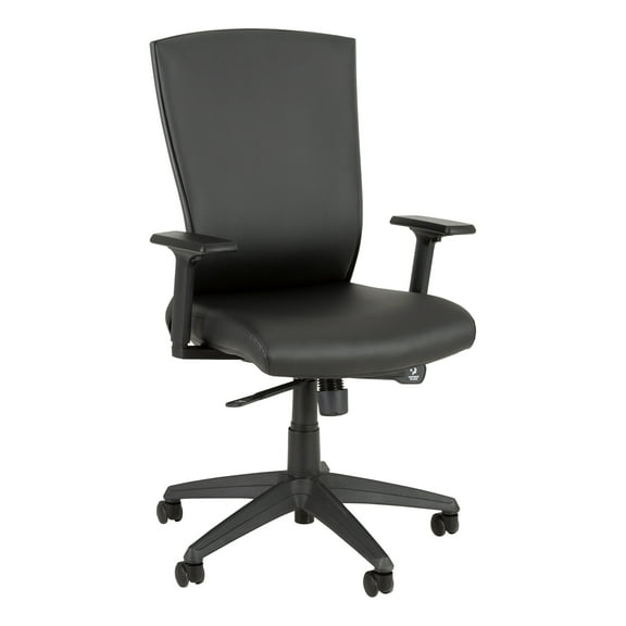 Norwood Commercial Furniture Contemporary Premium High Back Fully-Adjustable Executive Office Desk Task Chair - Black