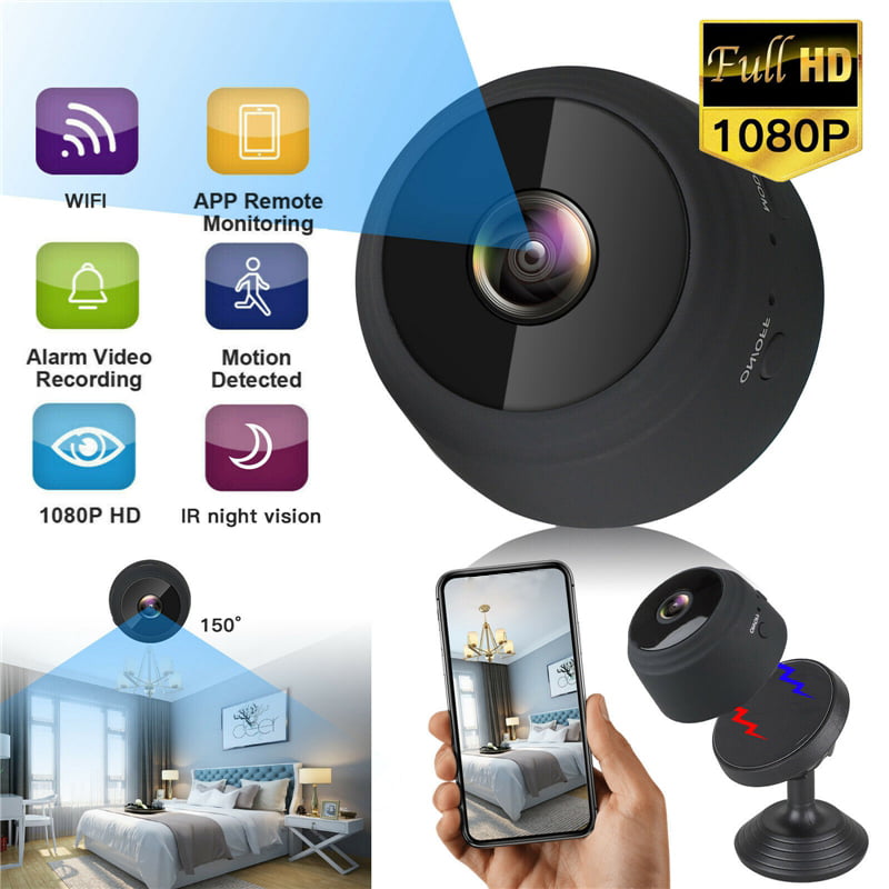 IP Camera Wireless Home Security System 16GB WIFI Room Clock 1080P 