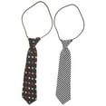 thumbnail image 4 of 2 Pcs Cravates Garçon Cravate Sangle de Cou Cravate Ajustable pour Costume de Mariage Uniformes, 4 of 9