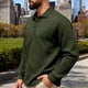 thumbnail image 1 of pstuiky manga larga para hombre, Cárdigan informal de manga larga con solapa y botones para hombre, color liso top de hombre xl, 1 of 9