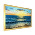 thumbnail image 2 of Designart 'Sunrise Glow On The Ocean Waves I' Nautical & Coastal Framed Art Print, 2 of 4