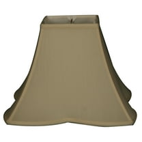 Royal Designs  Sharp Corner Fancy Square Basic Lamp Shade, Eggshell, 6 x 14 x 11
