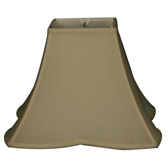 Royal Designs  Sharp Corner Fancy Square Basic Lamp Shade, Eggshell, 6 x 14 x 11
