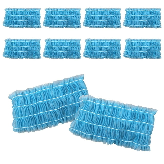 Vogacara 100 Uds. Diademas desechables para SPA, diadema elástica transpirable para el cuidado de la piel Cuidado del cabello Azul