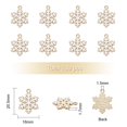 thumbnail image 3 of Charm LiquNsweet - Copos de nieve esmaltados blancos (100 unidades, 20 x 16 mm), 3 of 7