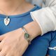 thumbnail image 2 of Romantic for Titanium Steel for Key Pendant Necklace Heart Lock Bangle Bracelet Set for Couples Valetines Gifts Jewelry, 2 of 4