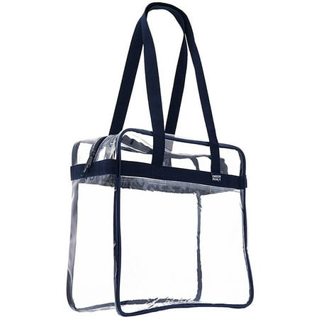 Ensign Peak Clear Tote Bag Nfl Stadium Roved 12 X 6 Shoulder Straps And Zippered Top Navy Ensign Peak Clear Tote Bag Nfl Stadium Roved 12 X 6 Shoulder Straps And Zippered Top Navy
