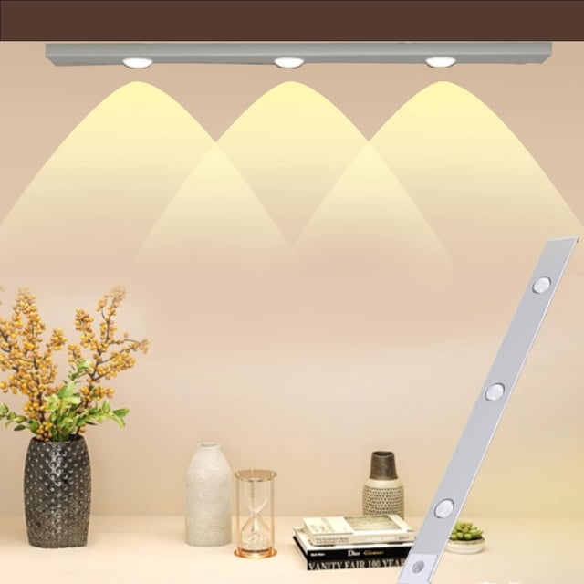 Luz Led JIEHUA Blanca Ultra Delgada con Sensor de Movimiento y Colores Ajustables para Closet, Cocin