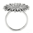 thumbnail image 3 of Luxe Jewelry Designs Women's Stainless Steel Flower Shaped Ring with Cubic Zirconia - Size 10, 3 of 4