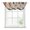 Orange, variant on Yellow Abstract Sheer Waterfall Valance Curtains for Window, Boho Retro Zigzag Ikat Wave Modern Rod Pocket Sheer Topper Swag Curtains for Living Room, Kitchen 38.5"W x 47.2"L, 1 Panel
