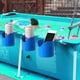thumbnail image 1 of Poolsides Hanging Cup Holders Drainable Splashproof Drink Caddy Plastic Storage Rack For Above Ground Swimming Pools Hot Tub Decks Rail Patio Use, 1 of 6