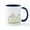 White/Navy Inside, variant on CafePress - Spring Flowers - 11 oz Ceramic Mug - Novelty Coffee Tea Cup