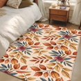 thumbnail image 4 of 3'x5' Area Rugs, Brown Leaves Fall Indoor Outdoor Area Rug for Living Room Bedroom, Farmhouse Vintage Botanical Leaf Washable Bathroom Rugs Kitchen Floor Carpet Mats Home Decor Aesthetic, 4 of 8