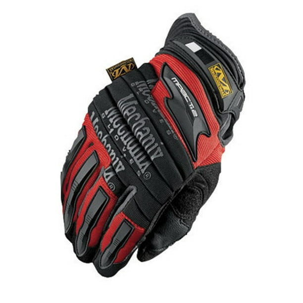Mechanix Wear Medium Red And Black MPact 2 Full Finger Synthetic Leather And Rubber Anti