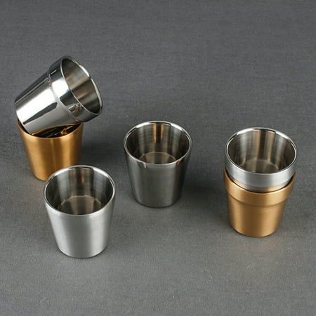

ZEAVAN Double Wall Double Wall Coffee Wine Beer Stainless Steel Mugs Cups Tumbler Bar Drinkware