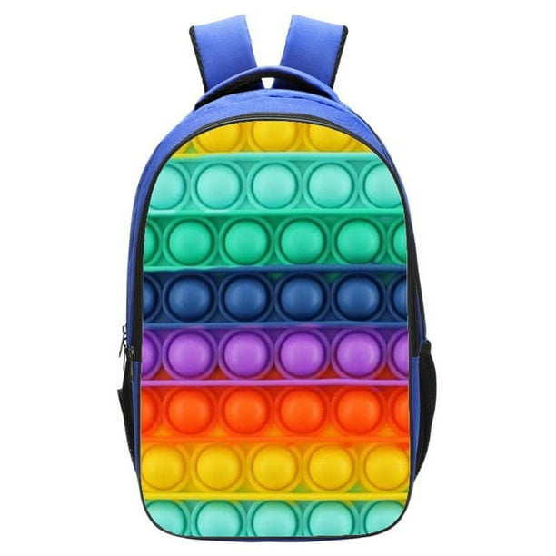 Mochilas Escolares Con Estampado De Arcoíris Para Niñas Y Niños, Mochilas Para Adolescentes Con Correa Ajustable Para El Hombro Vogacara AP006184-01
