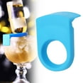 thumbnail image 2 of Wine Bottle Buckle,Beer Bottle Holder, Beer Snap Cocktail Bottle Drink Clips,Goblet Glasses Home Bar Kitchen Party Supplies,Drinking Clips Cup Edge Snap for Home Birthday Wedding,Blue,1.38", 2 of 9