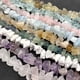 thumbnail image 5 of Cuentas de fluorita en bruto, naturales, irregulares, de forma libre, de amatista, minerales de cristal, de cuarzo, para hacer pulseras y joyas, 7,5", 5 of 5